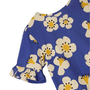 Conjunto Malha Florada Azul Fabula
