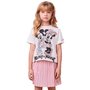 Conjunto Minnie e Mickey Saia Rosa Anime
