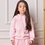 Conjunto Minnie Moletom com Strass e Saia Rosa Soft Anime