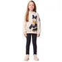 Conjunto Moletom e Legging Daisy Off e Marinho Momi