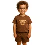 Conjunto Moletom Marrom Teddy Oculos Dame