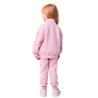 Conjunto Moletom Rosa Laços Brilho Anime