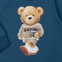 Conjunto Moletom Careca Teddy Coffe Azul Dame
