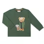 Conjunto Moletom Verde Militar Teddy Puffer Dame