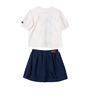Conjunto Princesa Branca de Neve Off Marinho Anime