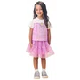 Conjunto Princesa Rapunzel Tule Lilas Momi