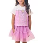 Conjunto Princesa Rapunzel Tule Lilas Momi