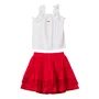 Conjunto Regata Babadinhos Branco Com Vermelho Anime