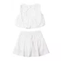 Conjunto Saia Algodão e Blusa Balonê Off White Anime