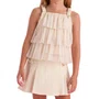 Conjunto Saia e Blusa Tule Bege Petit Cherie