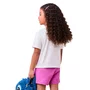 Conjunto Stitch Saia Moletom Roxo Momi