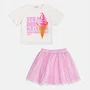 Conjunto Strawberry Ice Cream Saia Tule Rosa Momi