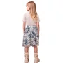 Conjunto Tricot Bege Saia Tule Azul Anime