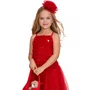 Conjunto Tule Frufru Lacinhos Vermelho Pituchinhus