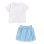 Conjunto Tule Stitch Floral Azul Momi