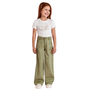 Conjunto Wideleg Verde Militar Corações Petit Cherie