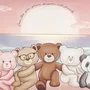 Fronha Avulsa 50x70cm Yoga Bears Lua Luá