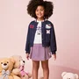 Jaqueta Hello Kitty Gola Tricot Marinho Momi
