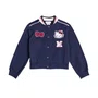 Jaqueta Hello Kitty Gola Tricot Marinho Momi