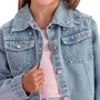 Jaqueta Jeans Bordado Strass Brilho Petit Cherie