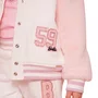 Jaqueta Moletom Mangas Pele Patchs Barbie Pituchinhus