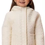 Jaqueta Puffer Corações  e Mini Paetês Off White Petit Cherie