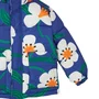 Jaqueta Puffer Nylon Florada Azul Fabula