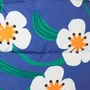 Jaqueta Puffer Nylon Florada Azul Fabula