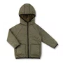 Jaqueta Puffer Patch Teddy Verde Militar Dame