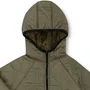 Jaqueta Puffer Patch Teddy Verde Militar Dame