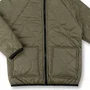 Jaqueta Puffer Patch Teddy Verde Militar Dame