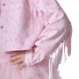 Jaqueta Sarja Estampada e Franjas Mini Floral Pituchinhus