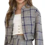 Jaqueta Xadrez Inverno Azul Vanilla Cream