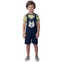 Jardineira Sarja Mickey Preto Youccie