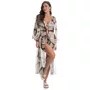 Kaftan Mistral Tule Preto Daniela Tombini