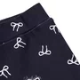 Legging Light Laços Fundo Preto Pituchinhus