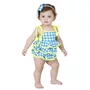 Maiô Baby Zoe Vichy Limão Siri kids