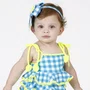 Maiô Baby Zoe Vichy Limão Siri kids