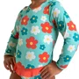 Maio Manga Longa Floral Verde Agua Babadinho Dedeka