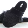 Pantufa Chinelo Fluffy Easy Preto Daniela Tombini