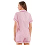 Pijama Aberto Curto Love Sweet Pink Cor Com Amor