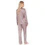 Pijama Aberto Feminino Longo em Satinê Stillness Lua Luá