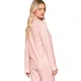Pijama Aberto Feminino Longo Poá Bordado Lovely Lua Lua
