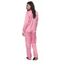 Pijama Aberto Longo Charm Listras Rosa Lua LUa