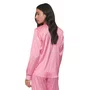 Pijama Aberto Longo Charm Listras Rosa Lua LUa
