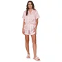 Pijama Aberto Short Crystal Rosy Lua Lua