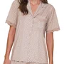 Pijama Aberto Short Feminino Seren Bege Lua Lua