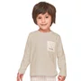 Pijama Baby Boy Xadrez com Bordado Slow Down Lua Lua