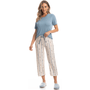 Pijama Capri Flor Azul Claro Daniela Tombini