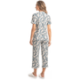 Pijama Capri Folhas Azul Medio Daniela Tombini